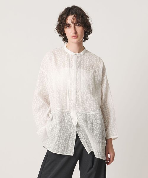 Pheeta/＜Pheeta＞Christine ノーカラー シャツ / 016C―25/シャツ / ブラウス