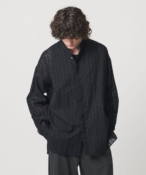 Pheeta/＜Pheeta＞Christine ノーカラー シャツ ‐MENS‐ / 016CMen―SH3/シャツ / ブラウス