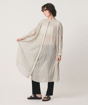 Pheeta/＜Pheeta＞Mona ノーカラー ワンピース CHECK / 016C―42C/ワンピース