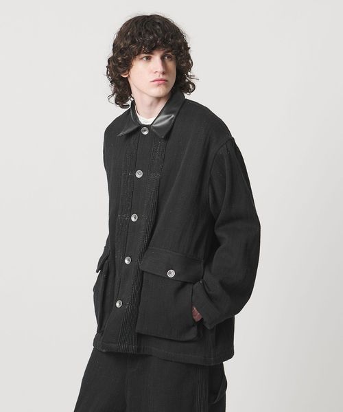 Pheeta/＜Pheeta＞Daniel カバーオール BLACK ‐UNISEX‐ / 016CMen―JK1D/カバ―オール