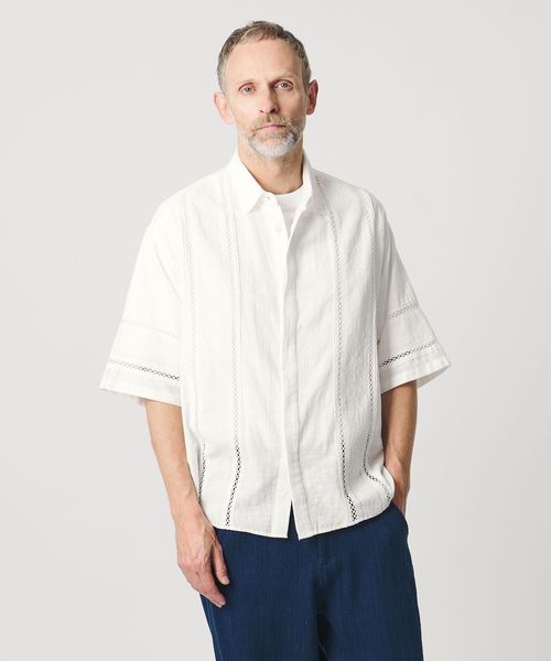 Pheeta/＜Pheeta＞Jean ハーフスリーブ シャツ ‐UNISEX‐ / 015CMen―SH4/シャツ / ブラウス