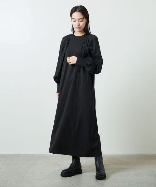 <MARW UNITED ARROWS>ギャザースリーブ ワンピース <MARW UNITED ARROWS>ギャザースリーブ ワンピース