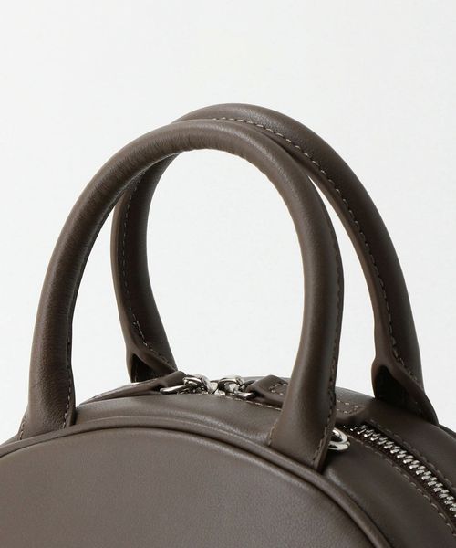MARW UNITEDARROWS レザーミニラウンドボストンバッグ シルバー MARW UNITED ARROWS（マルゥ ユナイテッドアローズ）の「＜MARW
