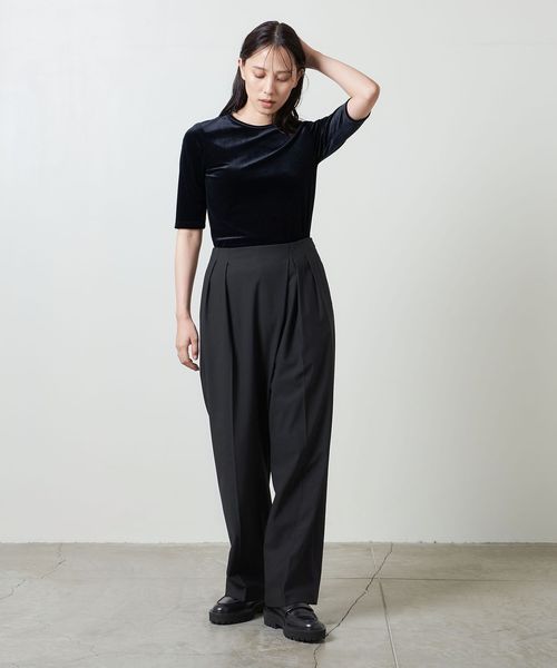 MARW UNITED ARROWS＞ジャージー タックパンツ 