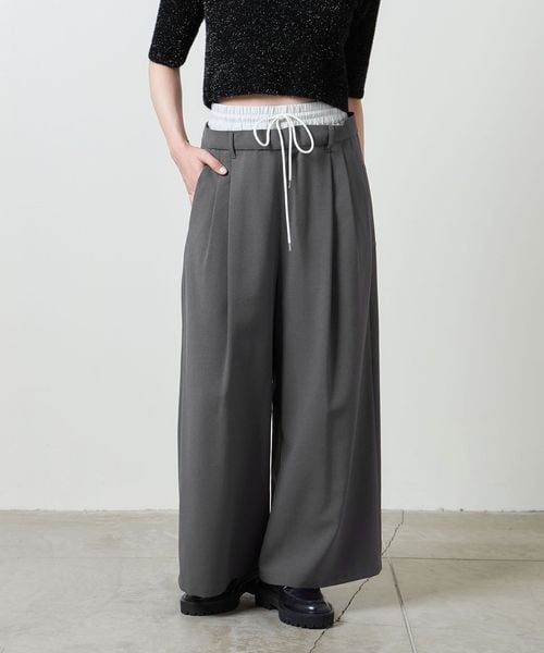 MARW UNITED ARROWS＞ドロスト レイヤード パンツ 