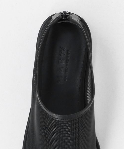 ユナイテッドアローズ　フラットシューズ　黒　メッシュ UNITED ARROWS（ユナイテッドアローズ）の「スクエア ポイン