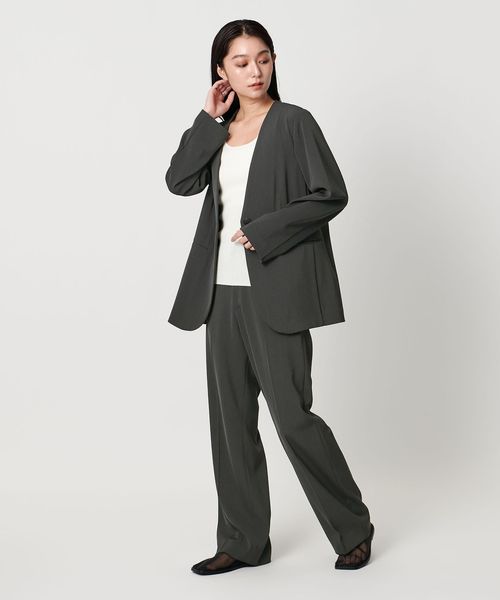 MARW UNITED ARROWS＞ツイル ノーカラー ジャケット