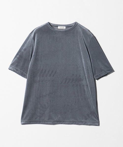 ★まち★完売カラー 1回着用のみ　ユナイテッドアローズ ベロアカットソー メッシュベロア カットソー トップス
