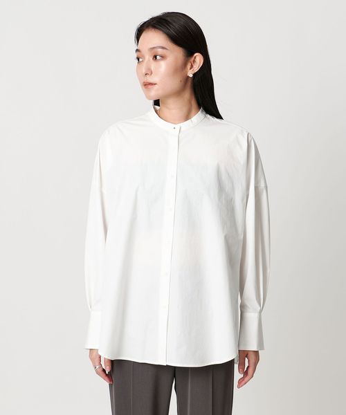 MARW UNITED ARROWS＞ブロード スタンド カラー シャツ