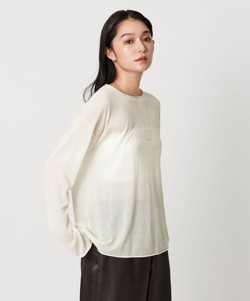 MARW UNITED ARROWS シアー パーカー オフホワイト MARW UNITED ARROWS（マルゥ ユナイテッドアローズ）の「＜MARW