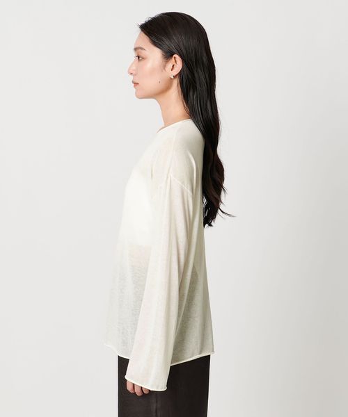 MARW UNITED ARROWS＞シアー ロングスリーブ ニット