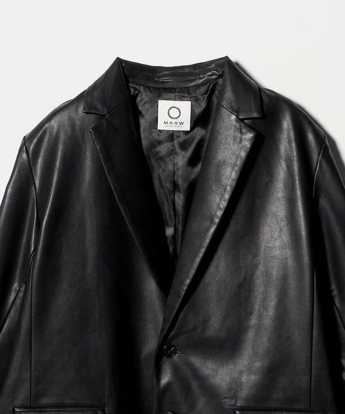 MARW UNITED ARROWS＞レザーライク ジャケット