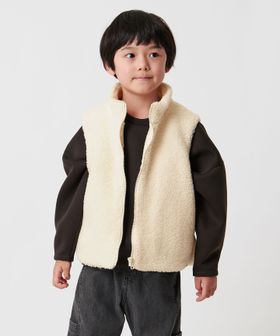 MARW UNITED ARROWS/＜MARW UNITED ARROWS＞ボア ジップ ベスト KIDS/ボア / フリースジャケット