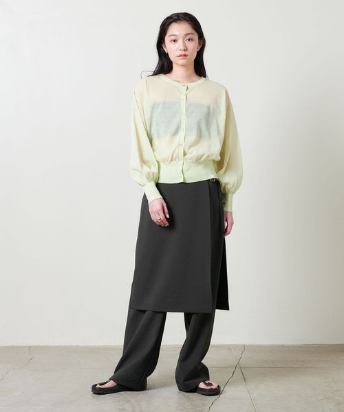 marjour Mサイズ　完売品　予約待ち　スカートレイヤードパンツ marjour パンツ SKIRT LAYERED PANTS レディース : ZOZOTOWN