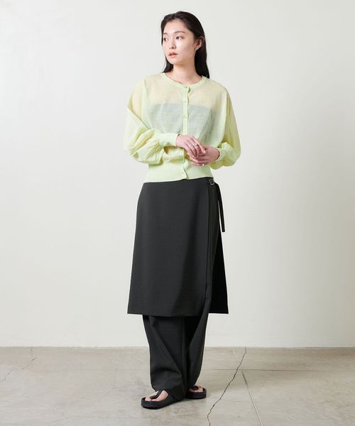【新品未使用】UNITED ARROWS ユナイテッドアローズケープカーディガン MARW UNITED ARROWS>シアー 2WAY カーディガン