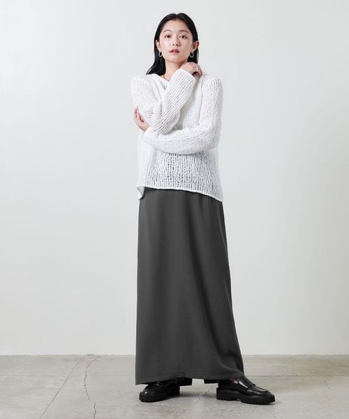 MARW UNITED ARROWS＞ハイウエスト マキシ スカート