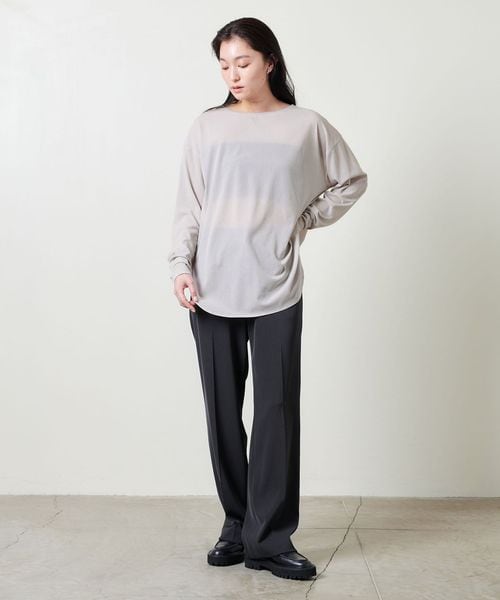 UNITED ARROWS シアー フィット クルーネック カットソー シアー フィット クルーネック カットソー