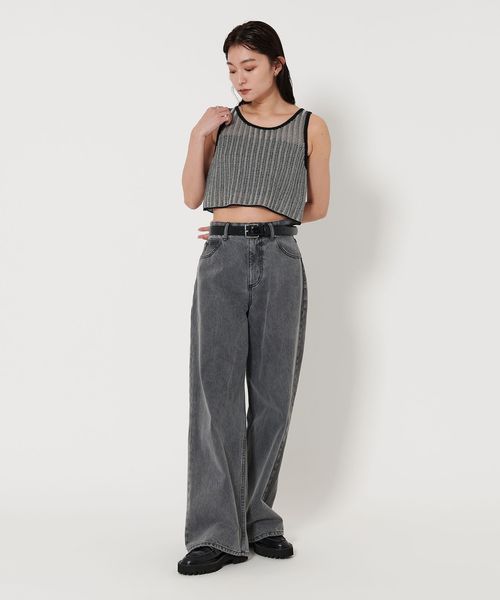 タンクトップ ノースリーブ 「MARW UNITED ARROWS」ミックス ニット タンクトップ レディース UNITED ARROWS｜<MARW UNITED ARROWS>ニット タンクトップ