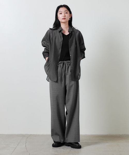 MARW UNITED ARROWS 5分袖 シアー ニット MARW UNITED ARROWS＞5分袖 ショート シャツ