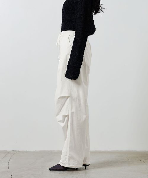 MARW UNITED ARROWS＞パラシュート パンツ WHITE