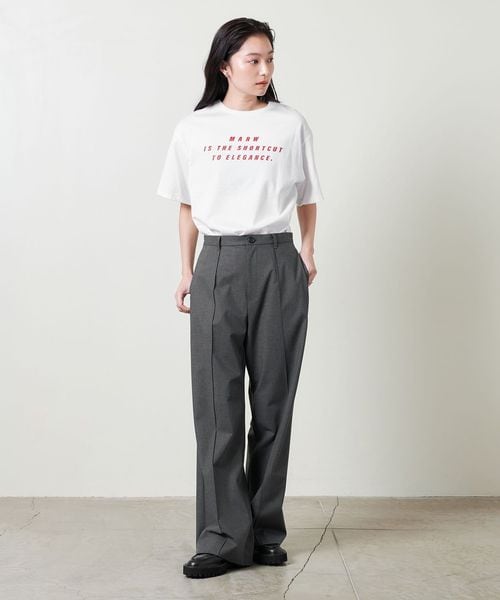 MARW UNITED ARROWS＞タック フレアパンツ