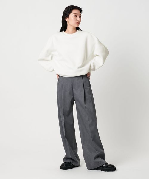 ＜MARW UNITED ARROWS＞クルーネック ダンボール プルオーバー2 セミドルマン ダンボール プルオーバー カットソー