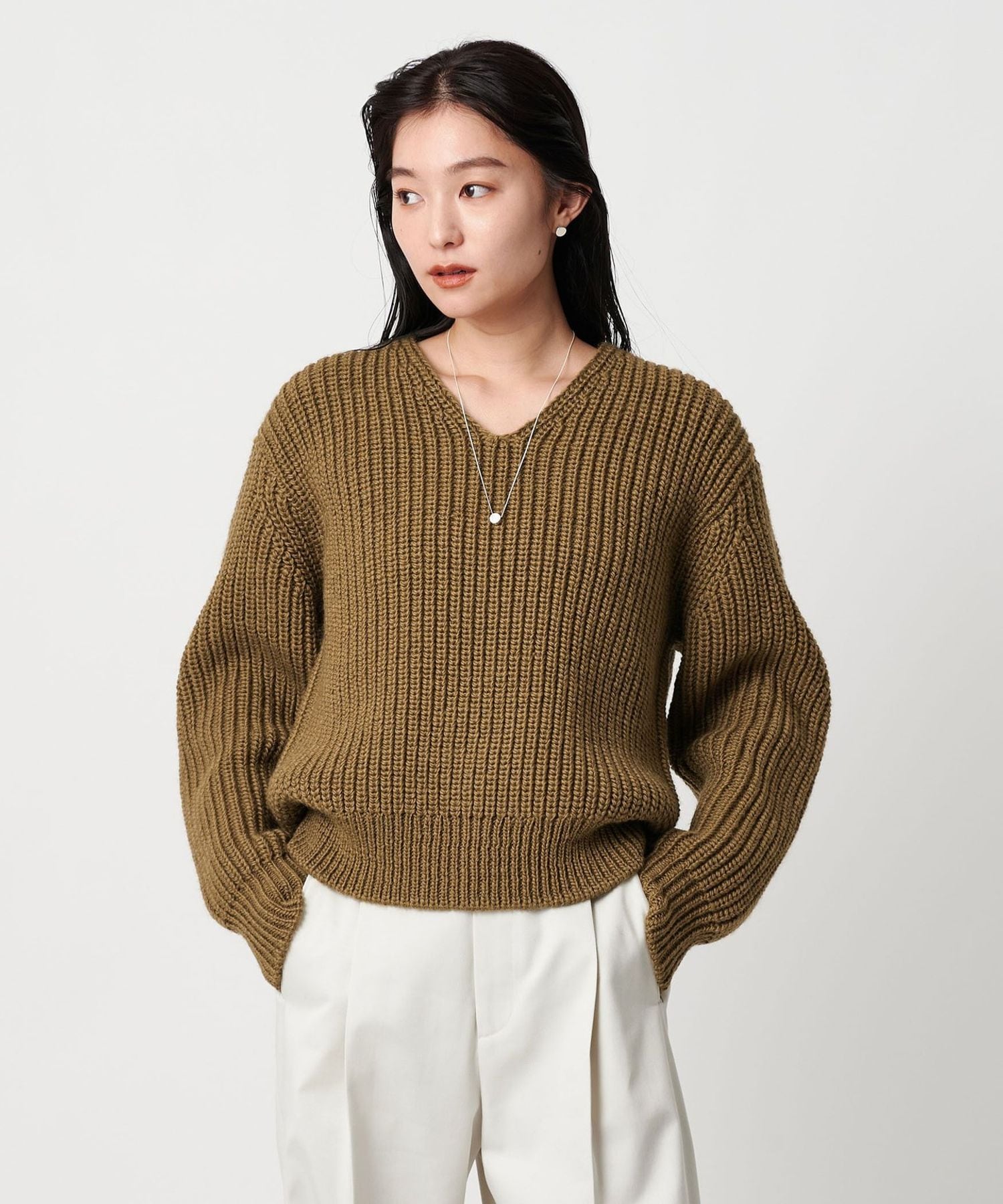MARW UNITED ARROWS ペーパー Uネック ニットプルオーバー MARW UNITED ARROWS（マルゥ ユナイテッドアローズ）の「＜MARW