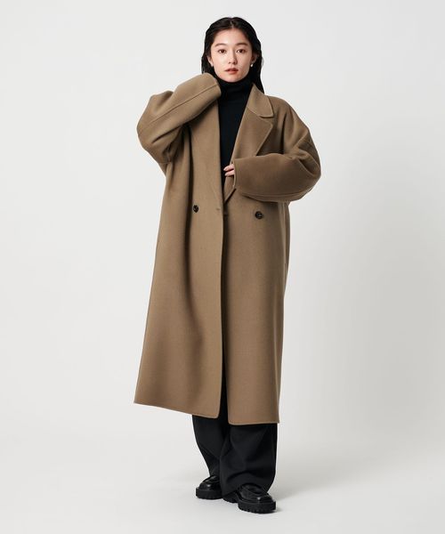 MARW UNITED ARROWS リバー ロングコート 36 ブラック MARW UNITED ARROWS（マルゥ ユナイテッドアローズ）の「＜MARW