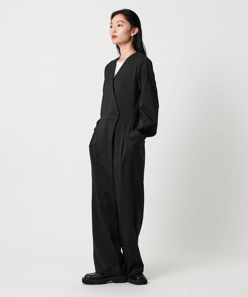 早い者勝ち❗️UNITEDARROWS オールインワン 36サイズ MARW UNITED ARROWS＞Vネック ラップ オールインワン