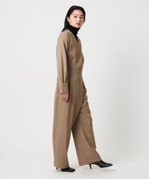 MARW UNITED ARROWS＞Vネック ラップ オールインワン