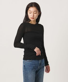 MARW UNITED ARROWS/＜MARW UNITED ARROWS＞シアー ロングスリーブ カットソー/Tシャツ / カットソー