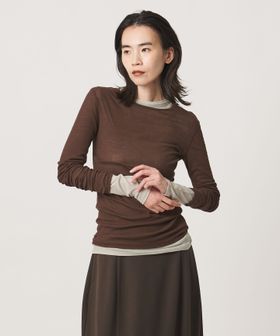 MARW UNITED ARROWS/＜MARW UNITED ARROWS＞シアー ロングスリーブ カットソー/Tシャツ / カットソー