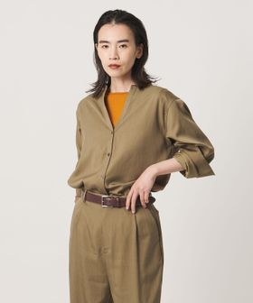 MARW UNITED ARROWS/＜MARW UNITED ARROWS＞バンドカラー スキッパー シャツ/シャツ / ブラウス