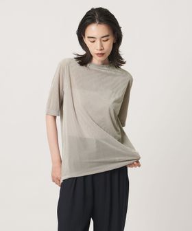 MARW UNITED ARROWS/＜MARW UNITED ARROWS＞シアー ベロア リブ ショートスリーブ トップス/Tシャツ / カットソー