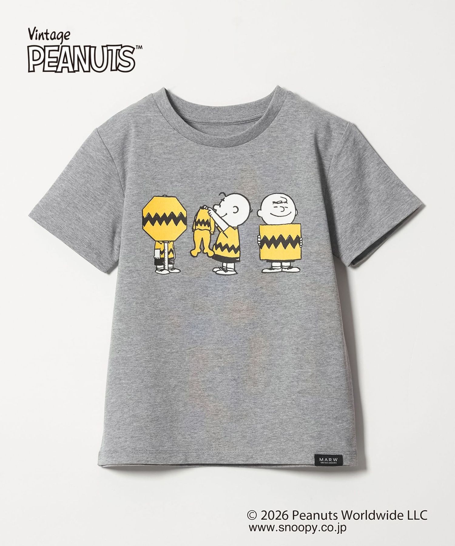 ヌーピーさま☆UNITED ARROWSロゴスウェットなど2点おまとめ PEANUTS×MARW UNITED ARROWS＞SNOOPY KIDS Tシャツ2