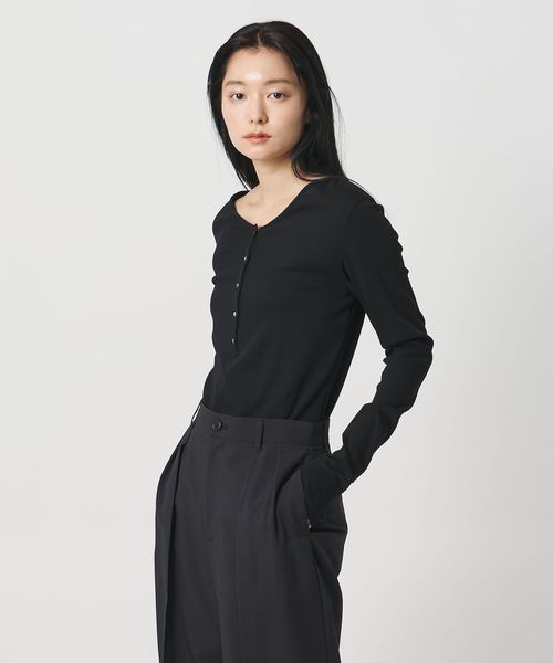 MARW UNITED ARROWS/＜MARW UNITED ARROWS＞ヘンリーネック ロングスリーブ カットソー 接触冷感/Tシャツ / カットソー