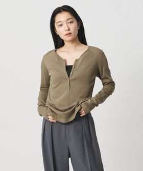 MARW UNITED ARROWS/＜MARW UNITED ARROWS＞ヘンリーネック ロングスリーブ カットソー 接触冷感/Tシャツ / カットソー