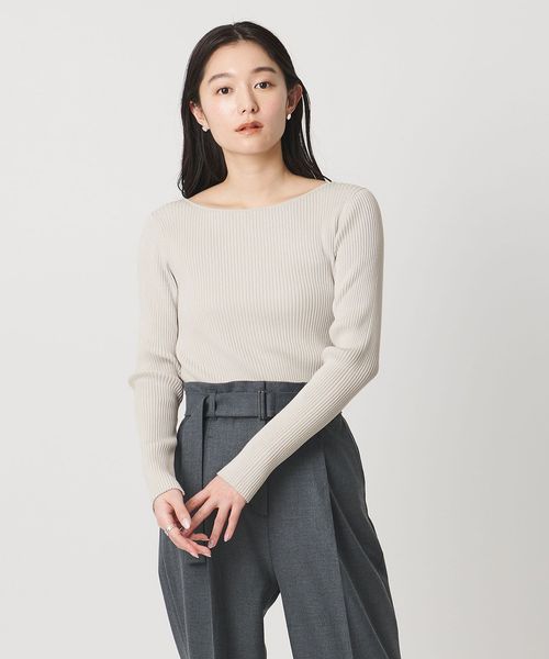 MARW UNITED ARROWS/＜MARW UNITED ARROWS＞リブ ボートネック ニット/ニット / セーター