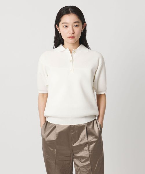 MARW UNITED ARROWS/＜MARW UNITED ARROWS＞ポロカラー ショートスリーブ ニット/ニット / セーター