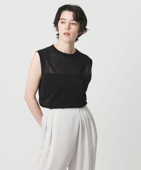 MARW UNITED ARROWS/＜MARW UNITED ARROWS＞シアー ノースリーブ ニット/ニット / セーター