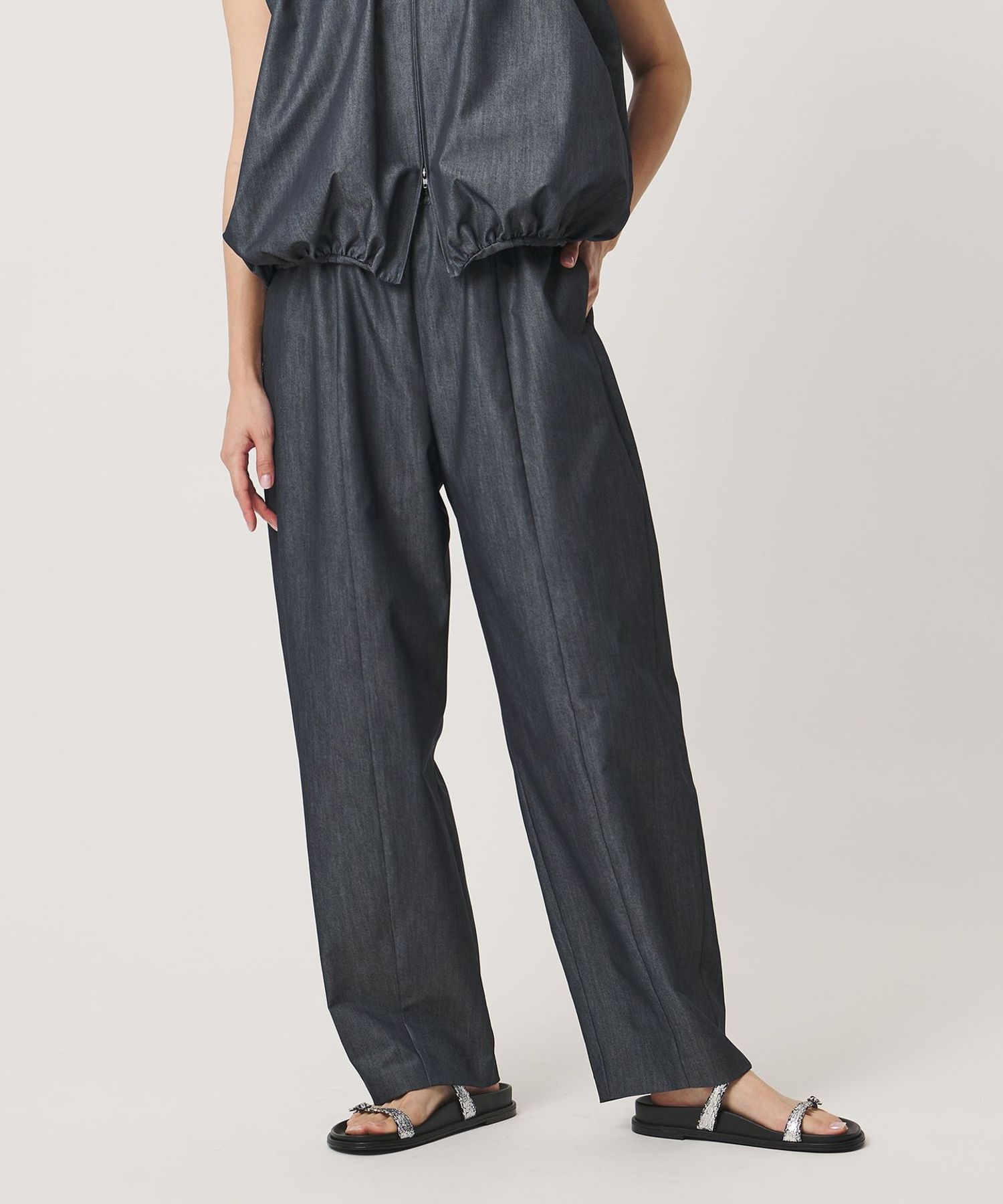 #26104 まくたろう　バレルパンツオーダー MARW UNITED ARROWS＞シャンブレー バレル パンツ