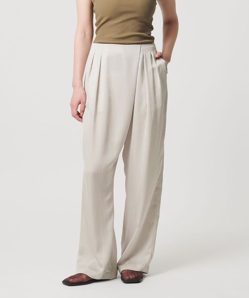 MARW UNITED ARROWS/＜MARW UNITED ARROWS＞サテン ラップパンツ NATURAL/その他パンツ