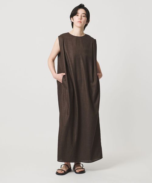 MARW UNITED ARROWS/＜MARW UNITED ARROWS＞タック ドレープ ワンピース UVカット・接触冷感/ワンピース