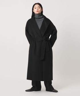 MARW UNITED ARROWS/＜MARW UNITED ARROWS＞スタンドカラー リバー ロングコート/その他コート / ブルゾン