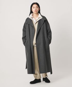 MARW UNITED ARROWS/＜MARW UNITED ARROWS＞スタンドカラー リバー ロングコート/その他コート / ブルゾン