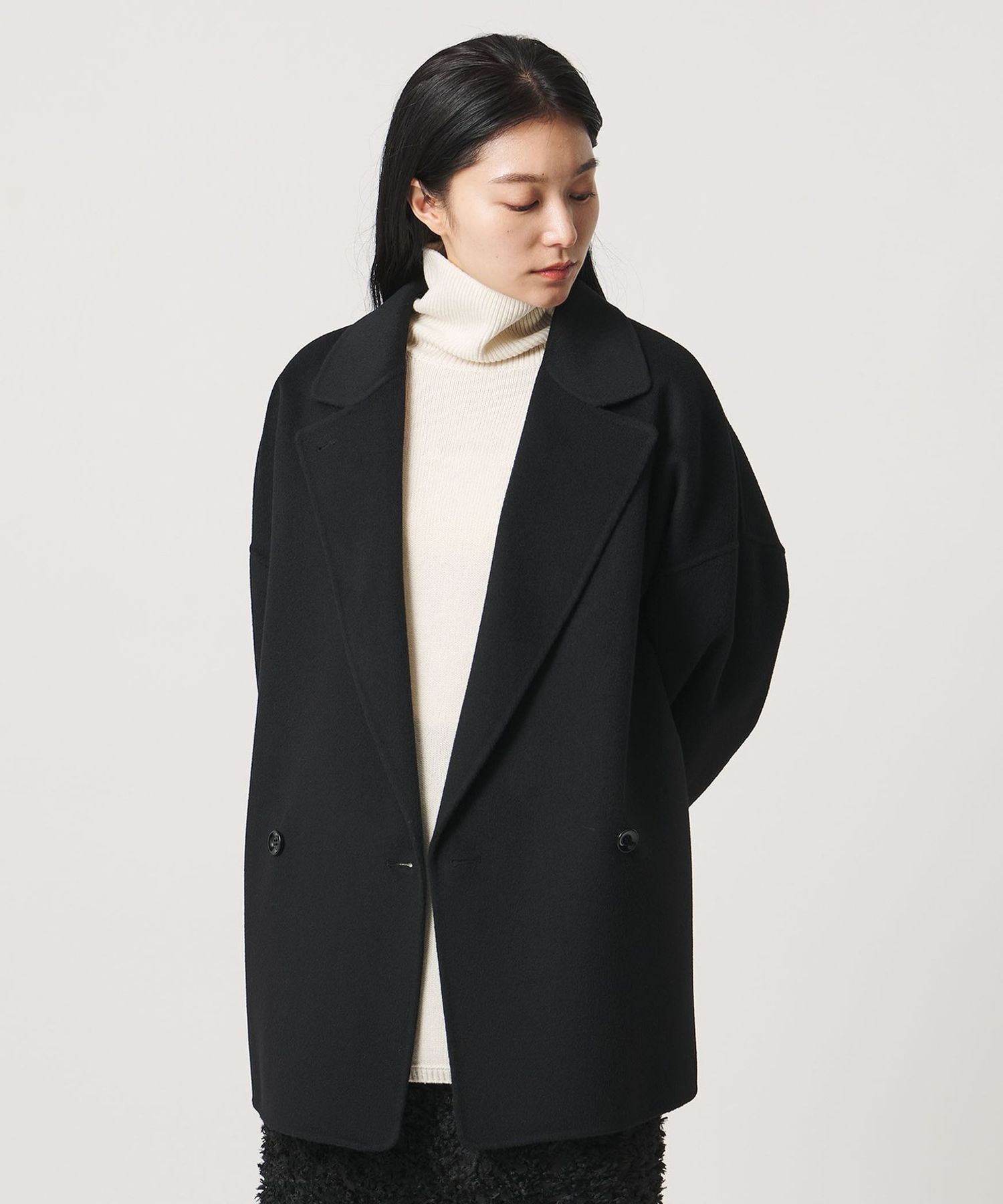 MARW UNITED ARROWS＞リバー ミドル丈 コート
