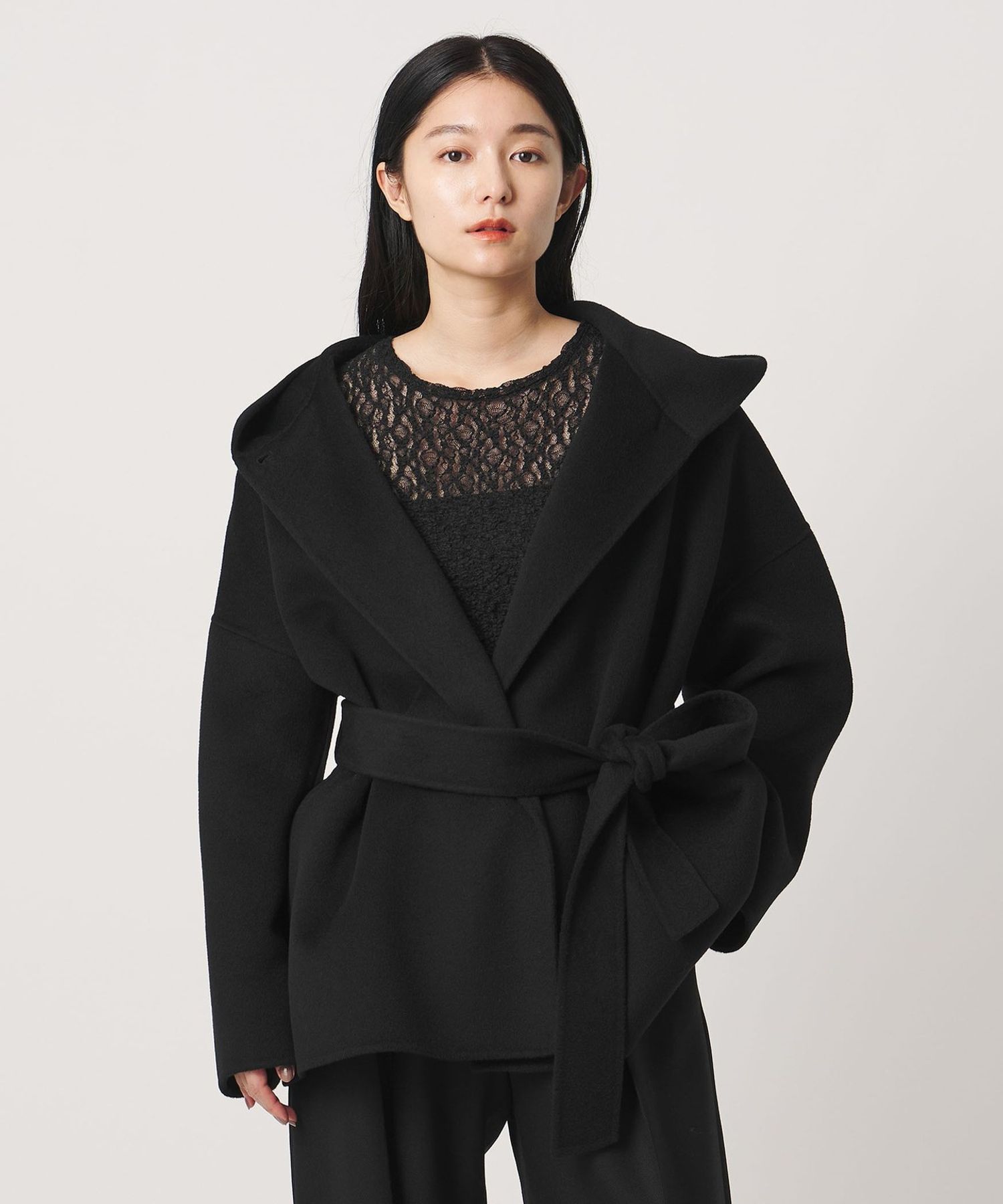 MARW UNITED ARROWS＞フーデッド リバー ミドルコート