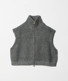 NICE WEATHER/＜NICE WEATHER＞フロントジップ ニットベスト/ベスト