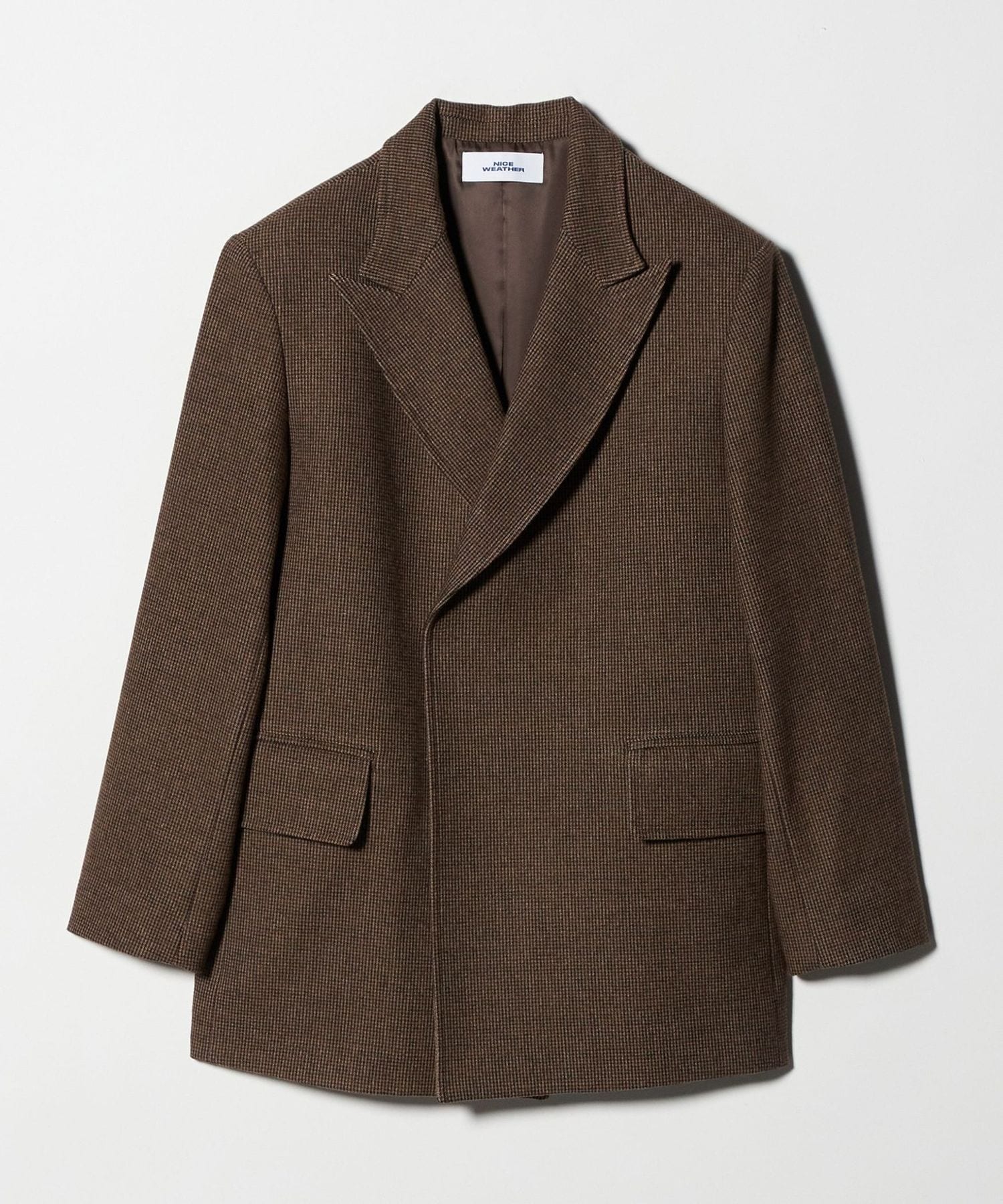 NICE WEATHER＞ダブルチェックジャケット
