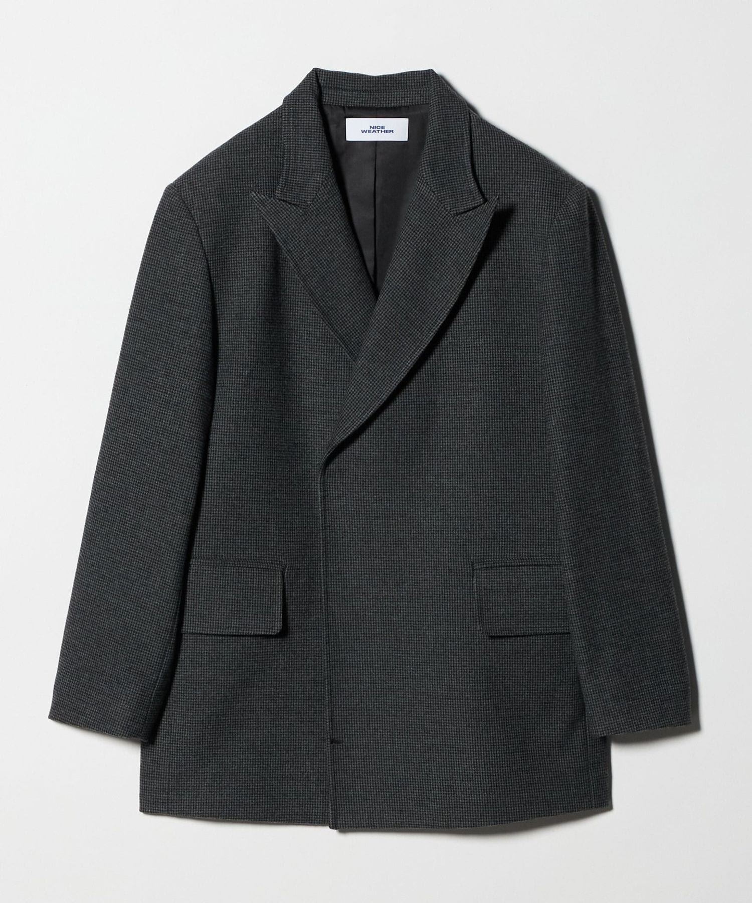 NICE WEATHER＞ダブルチェックジャケット